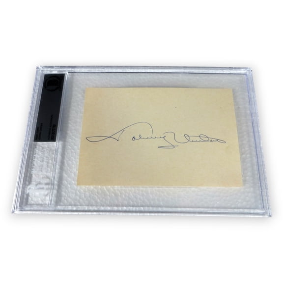 Johnny Unitas Signed Autographed Index Card Colts Quarterback Legend BAS 7799