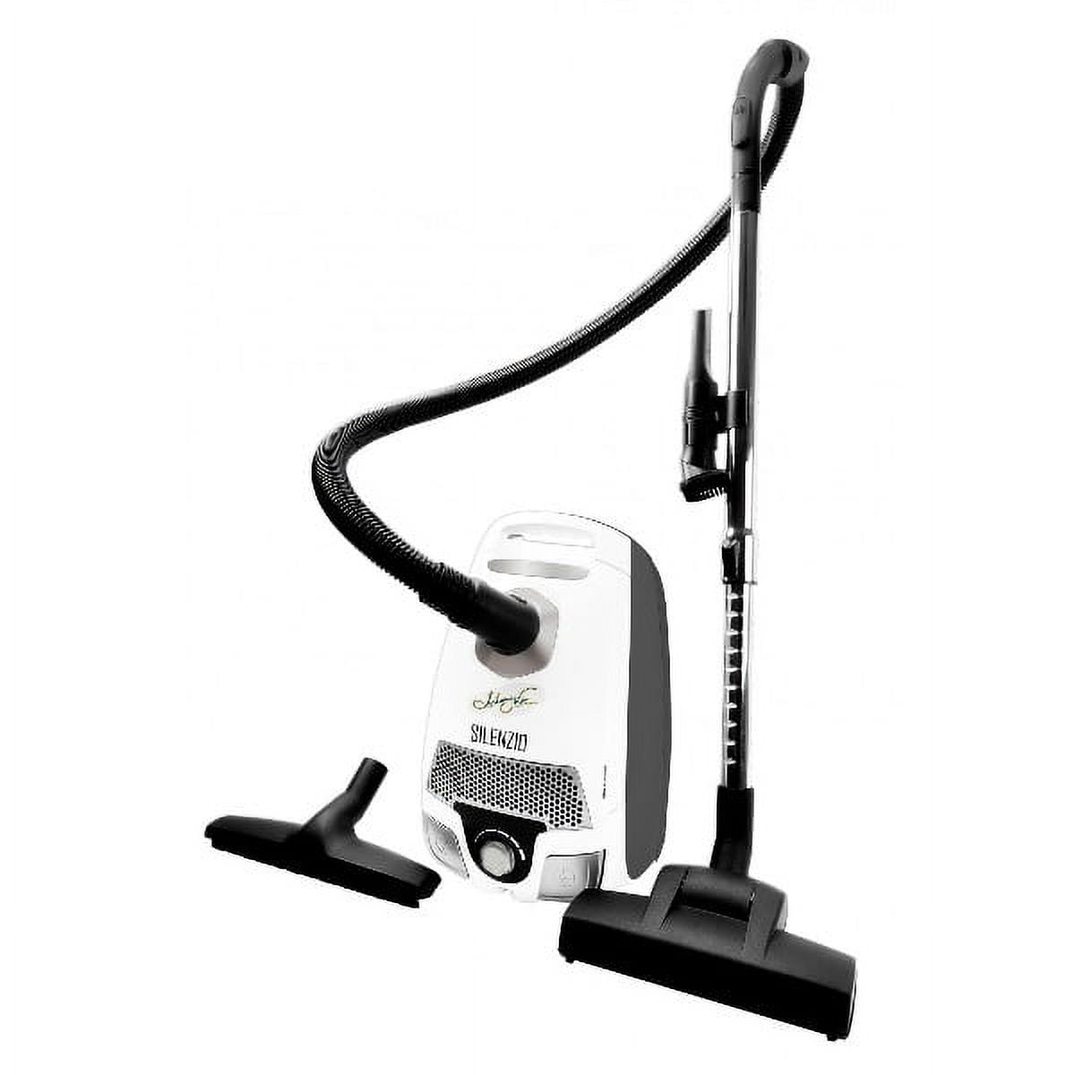 Silenzio White HEPA Filter Portable Canister Vacuum