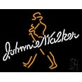 thumbnail image 1 of Johnny Walker Whiskey LED Neon Sign 15 x 19 - inches, Black Square Cut Acrylic Backing, with Dimmer - Bright and Premium built indoor LED Neon Sign for Defence Force., 1 of 6