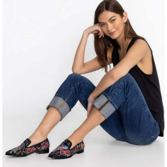 Johnny Was - Darnahta Embroidered Smoking Loafer