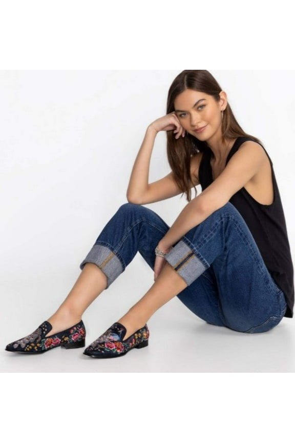 Johnny Was - Darnahta Embroidered Smoking Loafer