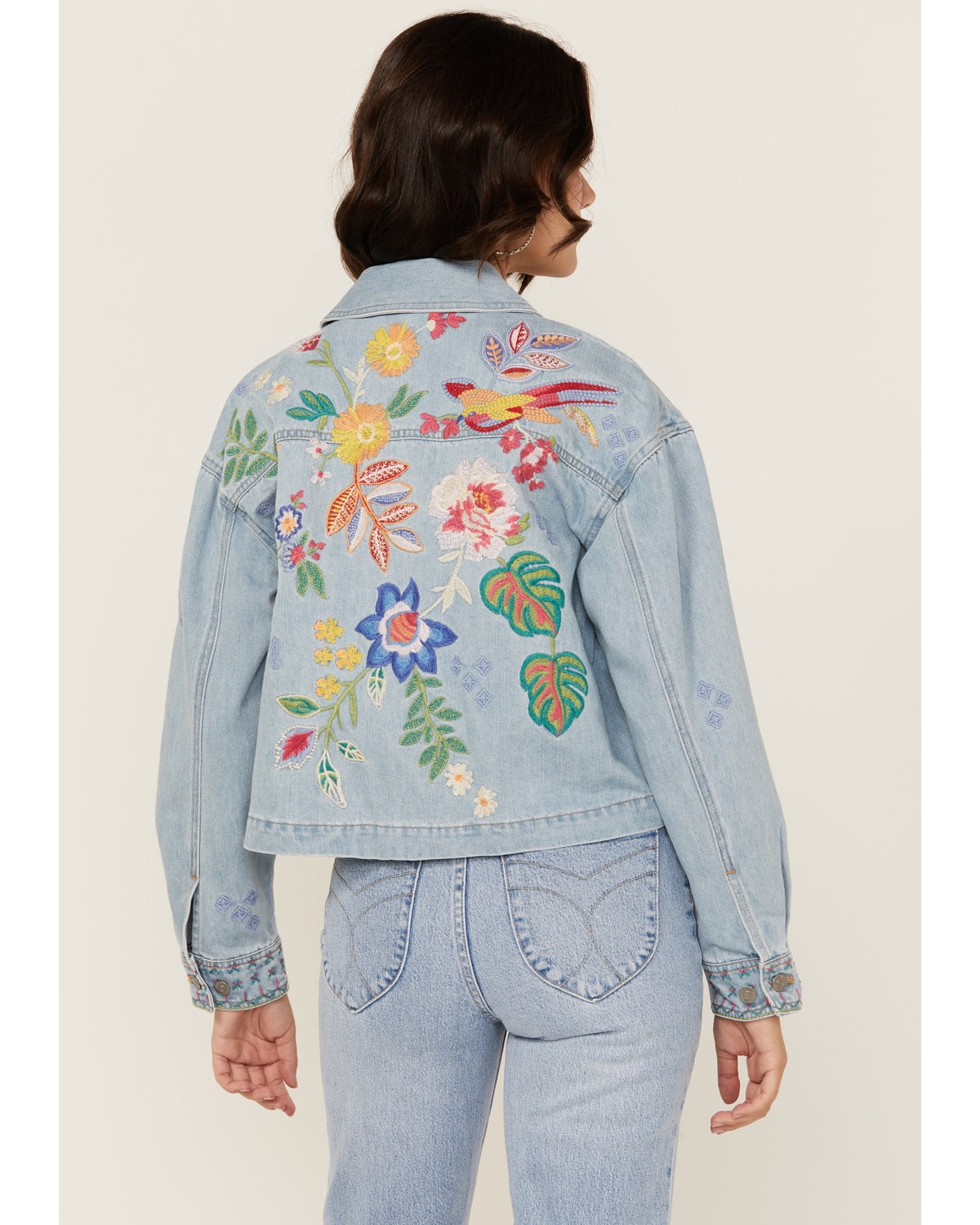 Flower Embraided Crop Jacket