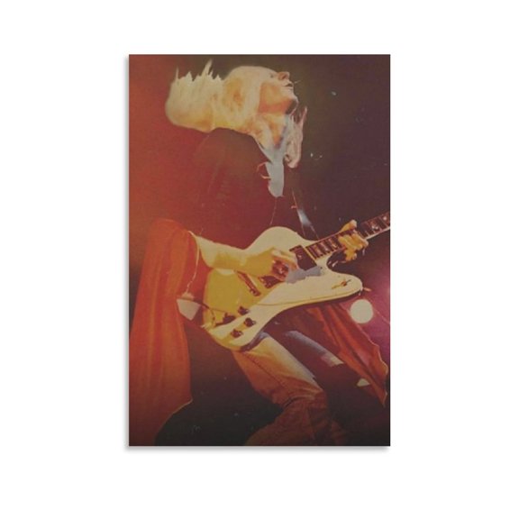 Johnny Winter Canvas Poster Painting On Canvas Wall Art Poster Scroll Picture Print Living Room Walls Decor Home Posters 12x18inch(30x45cm)