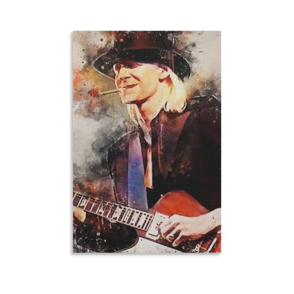 Johnny Winter Home Decor Poster Wall Art Hanging Picture Print Bedroom Decorative Painting Posters Room Aesthetic 08x12inch(20x30cm)