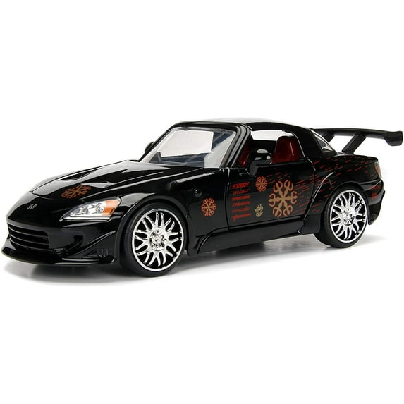 Johnny\'s 2001 Honda S2000 Black Fast & Furious Movie 1/24 Diecast Model Car by Jada