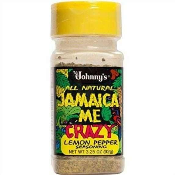 Johnny's Jamaica Me Crazy Lemon Pepper, 3.25 Ounce