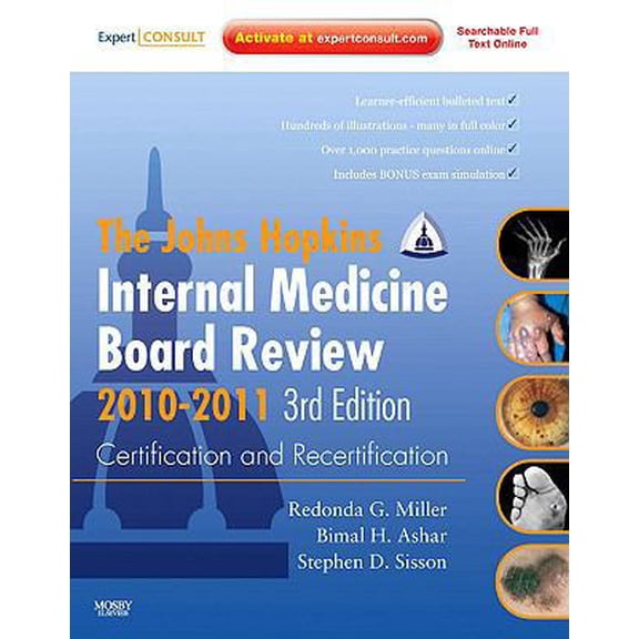 Pre-Owned Johns Hopkins Internal Medicine Board Review 2010-2011: Certification and Recertification: Expert Consult - Online and Print (Hardcover) 0323068758 9780323068758