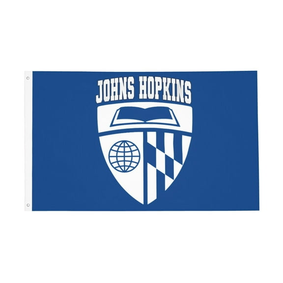 Johns Hopkins University 3x5 Ft Double-Sided Printed Flag Indoor Outdoor Decorative Banner Polyester Material No Flagpole