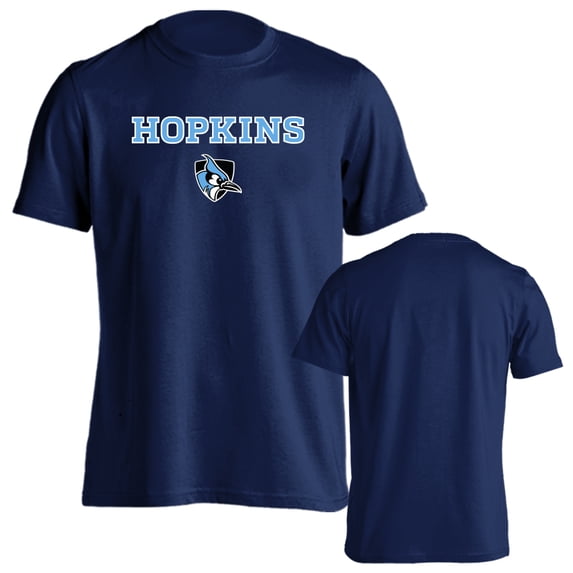 Johns Hopkins University Blue Jays Classic Arch with Mascot Short Sleeve T-Shirt