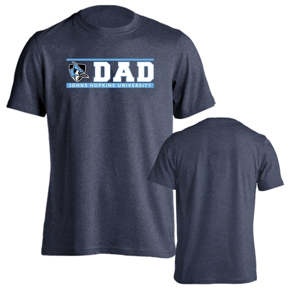 Johns Hopkins University Blue Jays Dad Proud Parent Short Sleeve T-Shirt