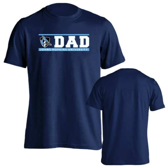 Johns Hopkins University Blue Jays Dad Proud Parent Short Sleeve T-Shirt