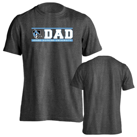 Johns Hopkins University Blue Jays Dad Proud Parent Short Sleeve T-Shirt