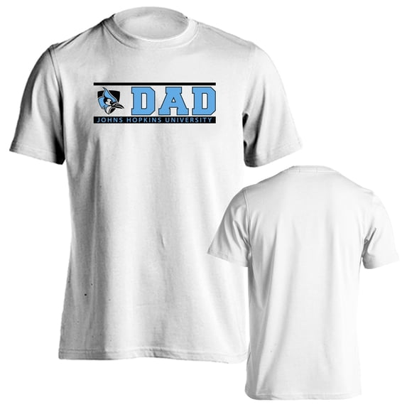 Johns Hopkins University Blue Jays Dad Proud Parent Short Sleeve T-Shirt