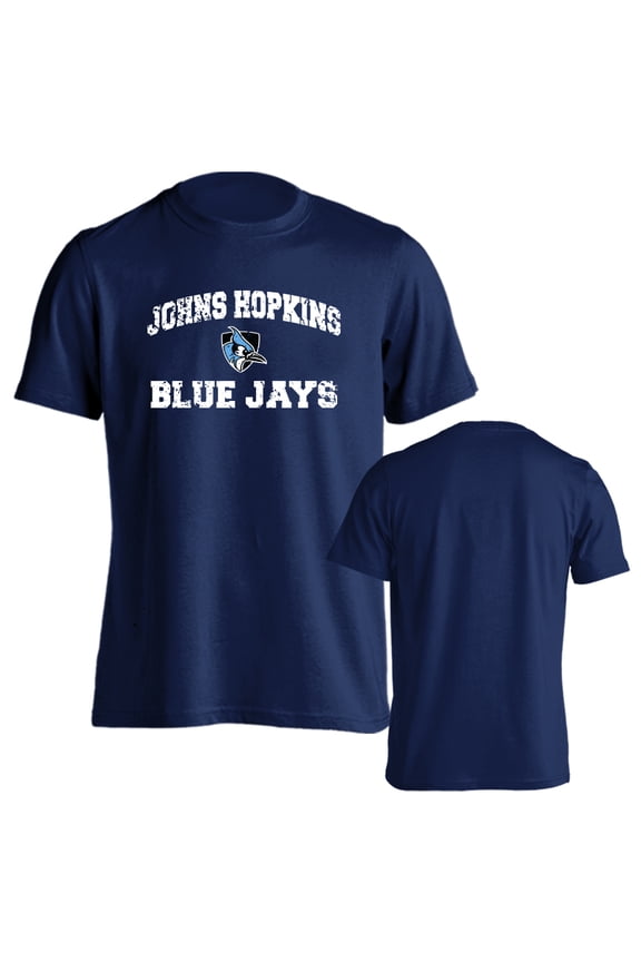 Johns Hopkins University Blue Jays Distressed Retro Short Sleeve T-Shirt