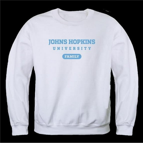 Johns Hopkins University Blue Jays Family Crewneck Sweatshirt, White - 2XL