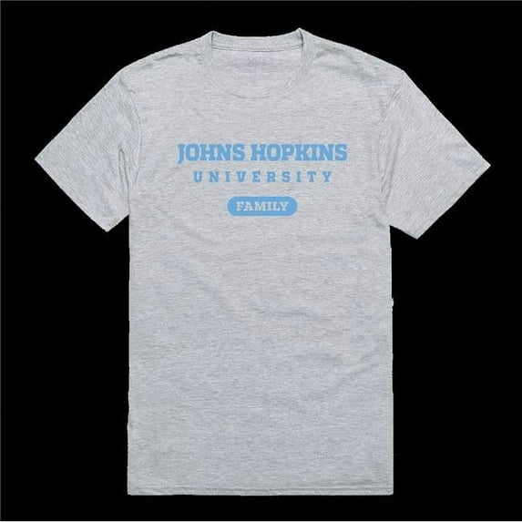 Johns Hopkins University Blue Jays Family T-Shirt, Heather Grey - Small