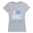 thumbnail image 1 of Johns Hopkins University I Love Women T-Shirt, Heather Grey - Large, 1 of 1