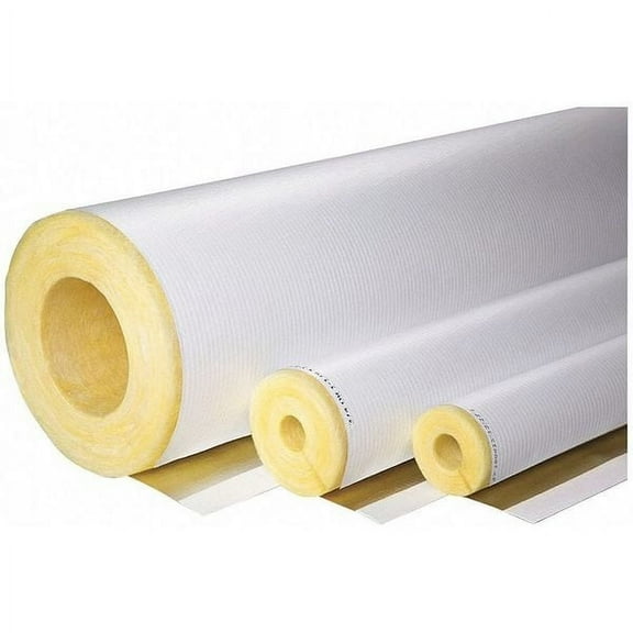 Johns Manville Pipe Insulation,Wall Th 1/2in,For1-1/2in 693662