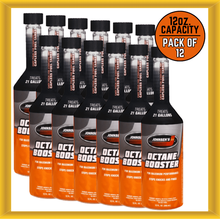 Johnsen's Octane Boost, 12oz Capacity, Pack of 12, Helps Stop