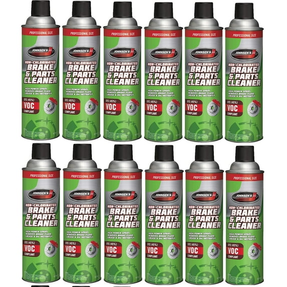 Johnsen's Non-Chlorinated 2417 Brake Parts Cleaner, Aerosol 14 Oz (12 Pack)