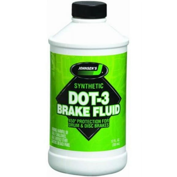 Johnsens 2212 12 oz Premium Brake Fluid, White
