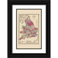 thumbnail image 1 of Johnson 10x14 Black Ornate Wood Framed with Double Matting Museum Art Print Titled - Great Britain England Wales - Johnson 1860, 1 of 4
