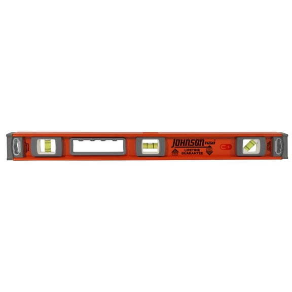Johnson 1254-2400 24" Magnetic Heavy Duty I-Beam Aluminum Level