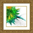 thumbnail image 1 of Johnson 12x12 Gold Ornate Wood Framed with Double Matting Museum Art Print Titled - Sunflower Right, 1 of 4