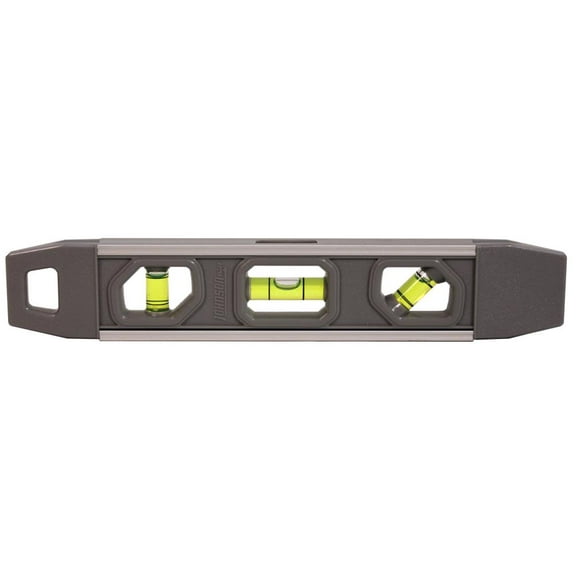 Johnson 1405-0900 Magnetic Torpedo Level, 3 Vials, 9-In. - Quantity 1