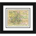 thumbnail image 1 of Johnson 14x12 Black Ornate Wood Framed with Double Matting Museum Art Print Titled - Colorado - Johnson 1888, 1 of 4