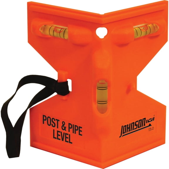 Johnson 175-O Post Level, GloOrange | Manual Operation | ABS Plastic & Rubber | 9 x 5 inches | 1 Count