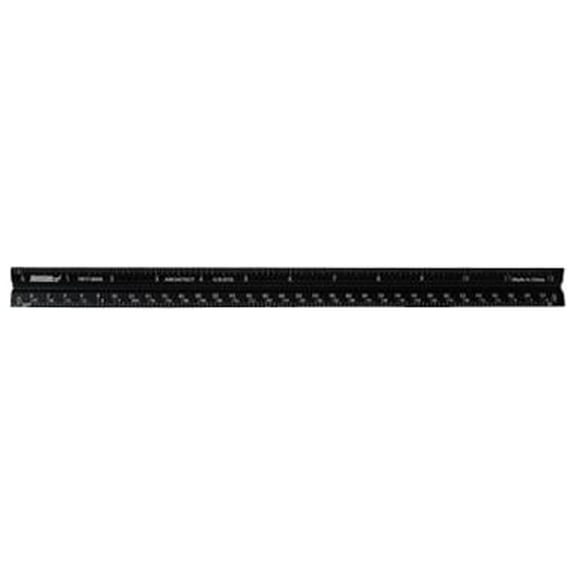 Johnson 1817-0000 Architect's Rule, Aluminum, 12 In. - Quantity 6