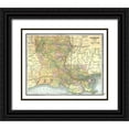 thumbnail image 1 of Johnson 24x20 Black Ornate Wood Framed with Double Matting Museum Art Print Titled - Louisiana - Johnson 1888, 1 of 4