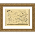 thumbnail image 1 of Johnson 32x24 Gold Ornate Wood Framed with Double Matting Museum Art Print Titled - Pennsylvania - Johnson 1791, 1 of 4