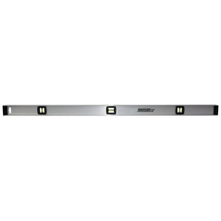 Johnson 48 in. Aluminum I-Beam Level 3 vial