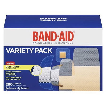 Johnson And Johnson Band Aid Variety Pack Assorted - 280 Ea