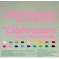 thumbnail image 1 of Johnson Boats Compatible Replacement Restoration Decals Vinyl Stickers Boat Outboard Motor Set of 2, 1 of 1