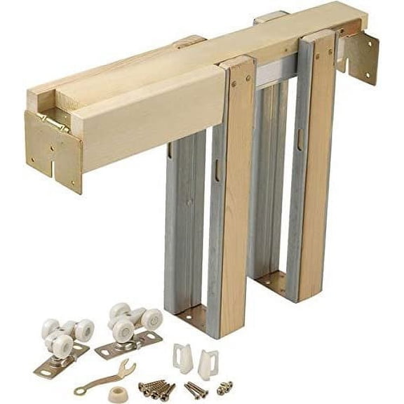 Johnson Hardware Johnson Brand 3' 0" Finished Opening Pocket Pet Door Frame Hardware Kit 153068PF Standard Mounting Hardware, Drop-In Replacement