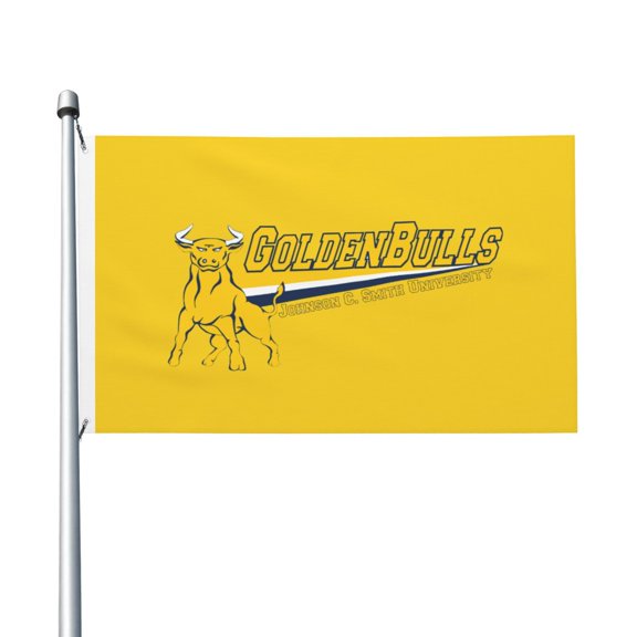 Johnson C Smith University Logo 3x5 Ft Flag Double Sided Indoor Outdoor Double Stitched Polyester Flag With 2 Grommets-Both Side Can Be Read