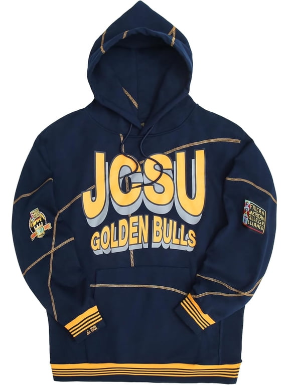 Johnson C. Smith University (JCSU) Heavyweight HBCU Pride Hoodie, Men's Retro Pullover with Contrast Stitching