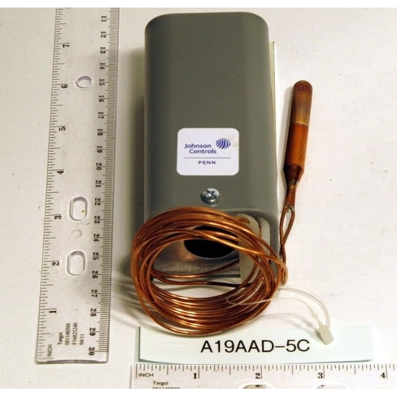 Johnson Controls A19AAD-5C Remote Bulb Temperature Control (30 to 50F), replacement for A19AAD-5