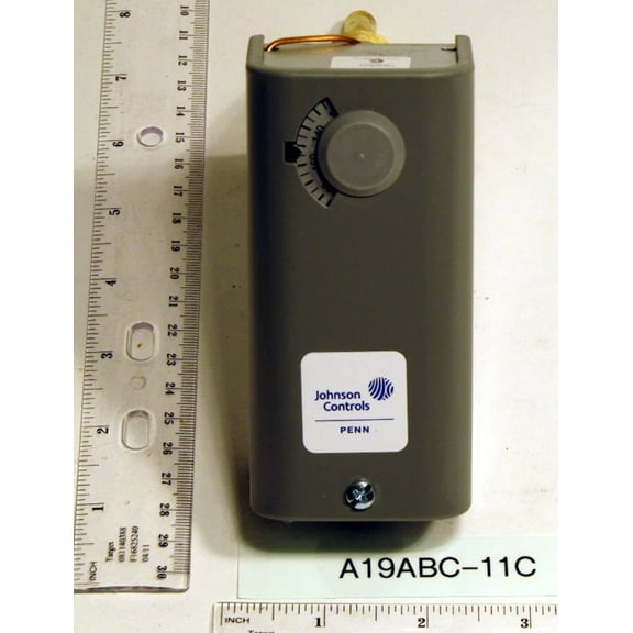 Johnson Controls A19ABC-11C SPDT Aquastat Immersion Temperature Control, w/ 1/2 Well (100 - 240F), replacement for A19ABC-11