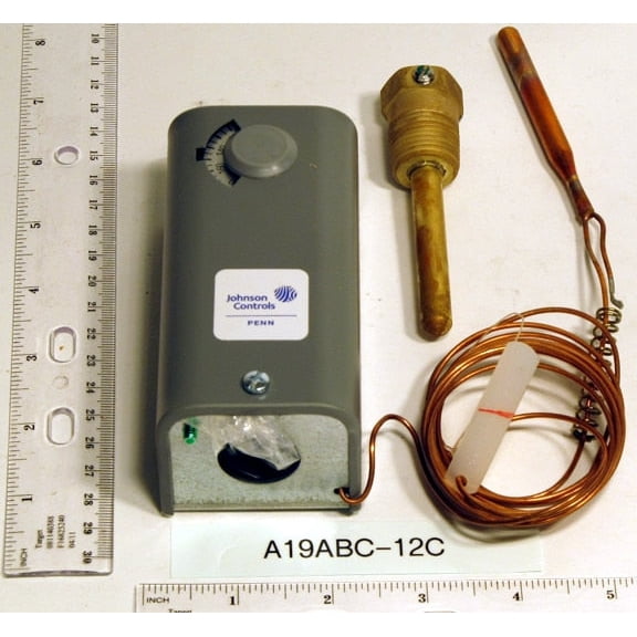 Johnson Controls A19ABC-12C - Remote Bulb Spdt Temperature Control 100-240F 8' C