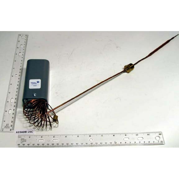 Johnson Controls A19ADB-25C Spst Remote Bulb Temperature Control 65/300F Manua Manual Reset-6' Cap.