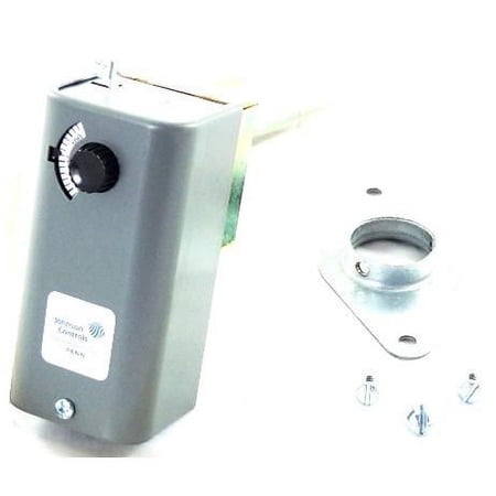 Johnson Controls A25AN-1 Temperature Control Thermostat, SPST, 25°F to 215°F Open-on-Temperature