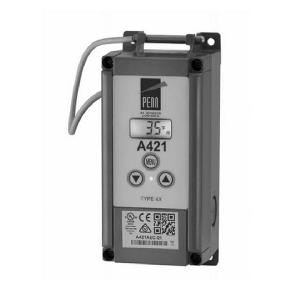 Johnson Controls New A421AEC-02C Single Stage Temperature Control w/ 6 ft. 7-1/5" Leads 120/240V