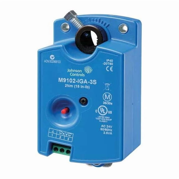 Johnson Controls Electric Actuator,On/Off, Floating,24V M9102-IGA-3S