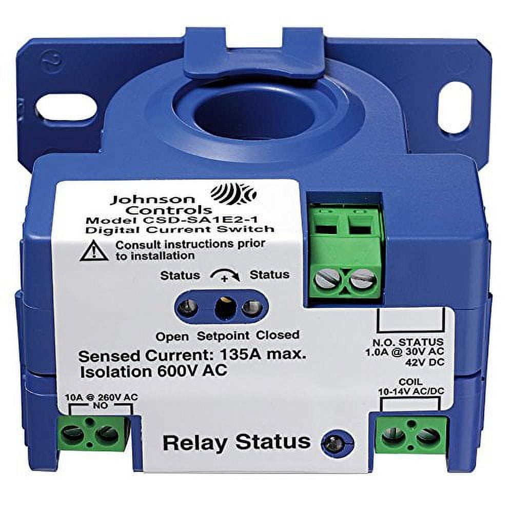 Johnson Controls CSDSF0C01 Current Sensing Relay, 0.25A, Self Powered