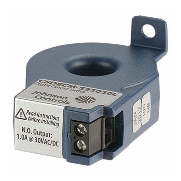 Johnson Controls Current Sensing Relay,0.50A,1NO Form CSDECM-S25050L