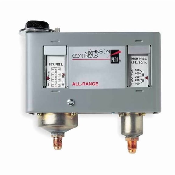 Johnson Controls Dual Pressure Control,SPST P170LB-1C